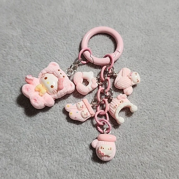 Handmade Hello Kitty Keychain - Picture 3 of 3